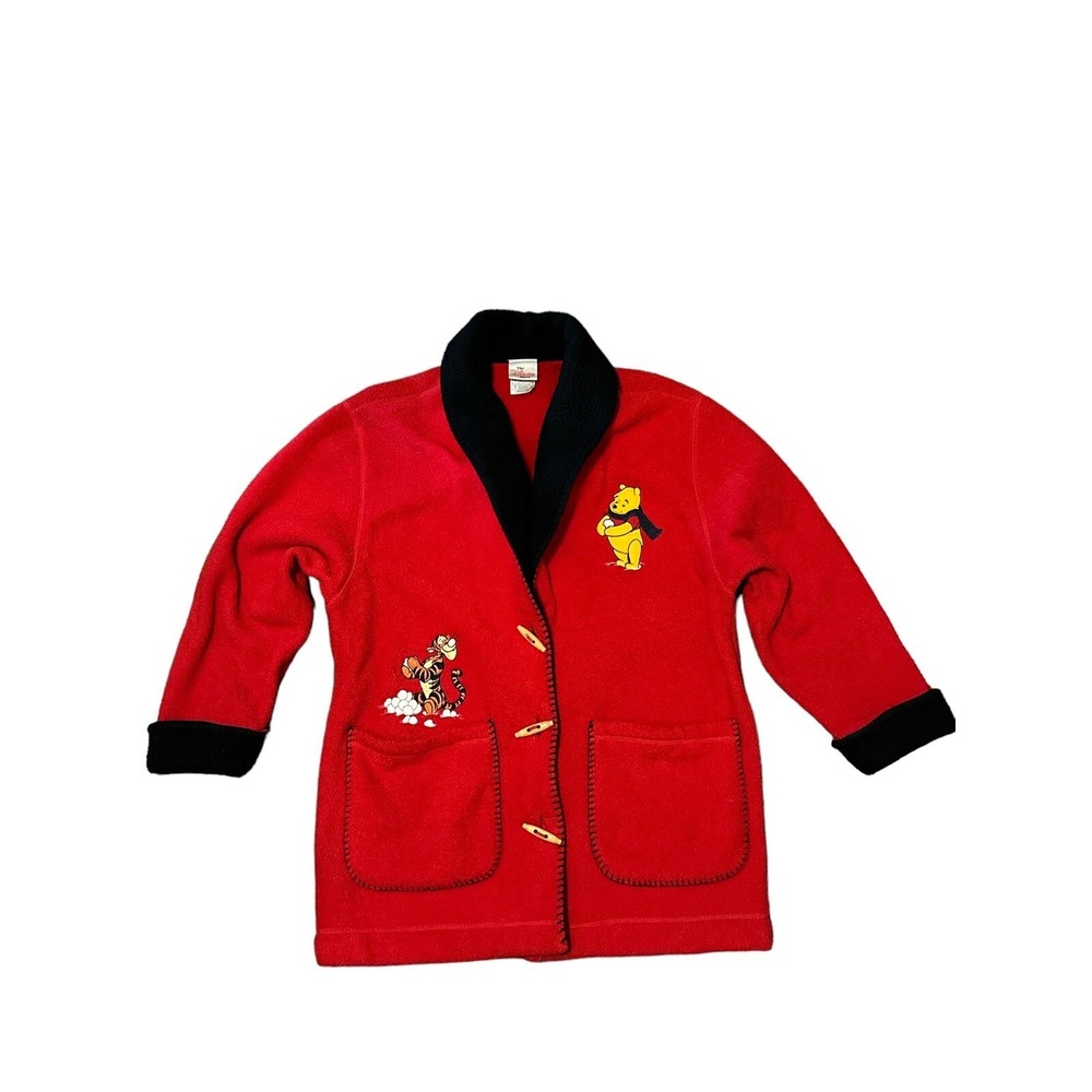 Vintage Winnie The Pooh Red Jacket Women's S W/Toggle Buttons The‎ Disney Store